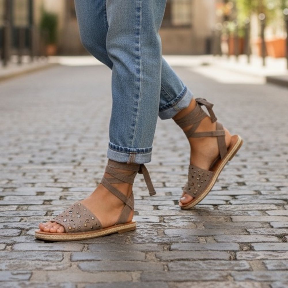 Lucky Brand dakota2 Nubuck‎ strappy sandals 8.5